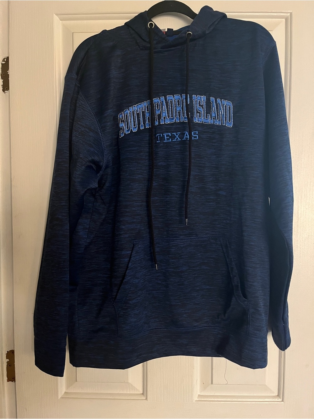 South Padre Island Texas Navy Hooded Pullover Sweatshirt size large